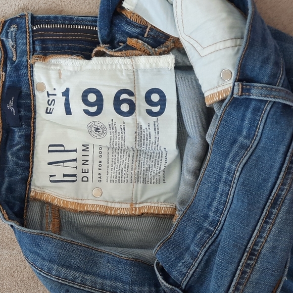 Gap jeans , size 26 ,cooor blue - Picture 3 of 8